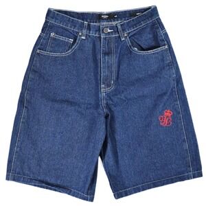 Jaded London | Shorts | Jaded London X Rock Revival Blue Denim